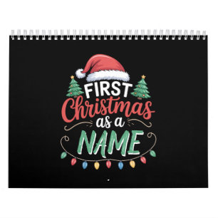 Personalized First Christmas As A Family Matching Calendar