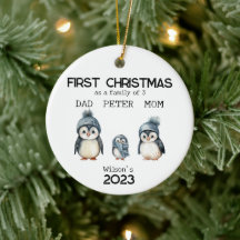 Personalized First Christmas as a Family of 3