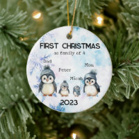 Personalized First Christmas as a Family of 4