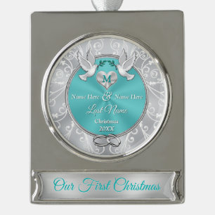 Personalized First Christmas Married Ornament
