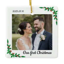 Personalized First Christmas Ornament for Couple