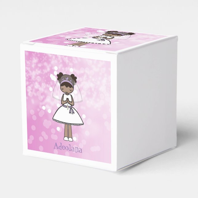 Personalized First Communion Day Favour Box (Front Side)