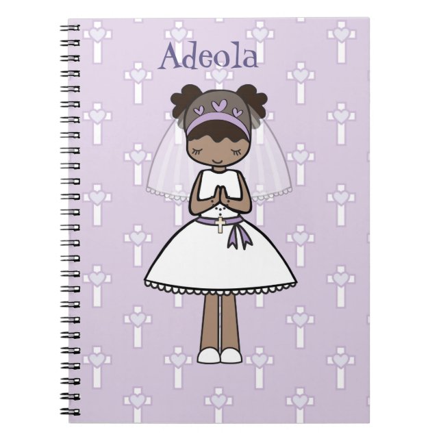 Personalized First Communion Day Notebook (Front)