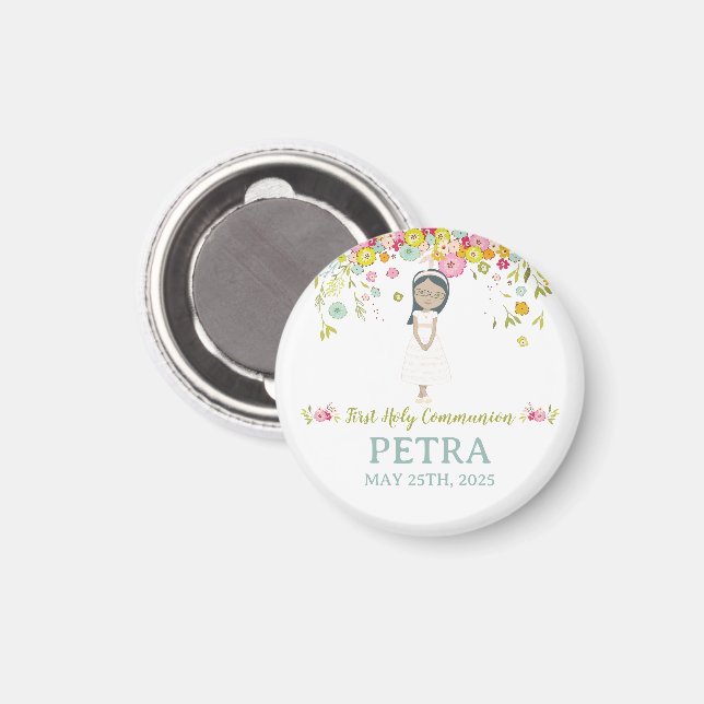 Personalized First Communion Magnet – Communion Fa (Front/Back)
