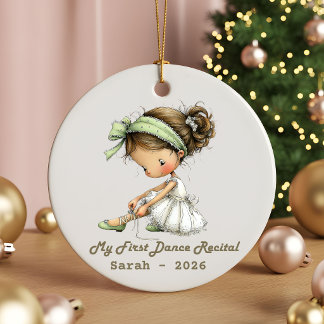 Personalized First Dance Recital Ornament | Ballet