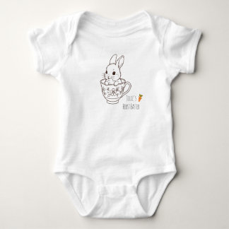 Personalized First Easter Bunny Baby Bodysuit