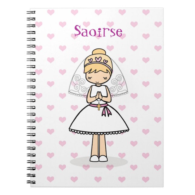 Personalized First Holy Communion notebook (Front)