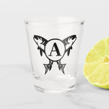 Personalized Fishing Shot Glass