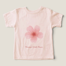 Personalized Floral Baby & Toddler T-Shirt –