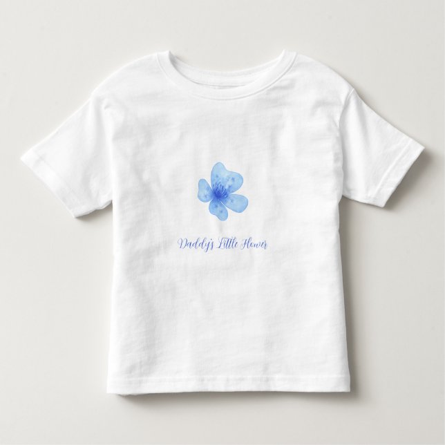 Personalized Floral Baby & Toddler T-Shirt (Front)