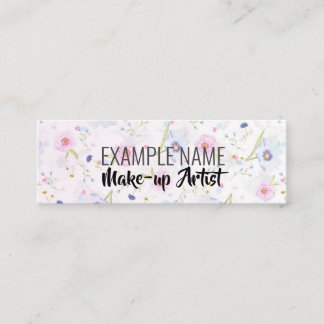 Personalized "Floral Bloom" Twitter Mini Business Card