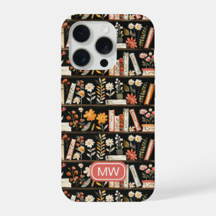 Personalized Floral Bookshelf Phone Case