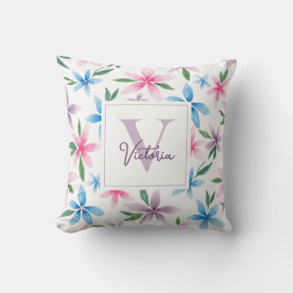 Personalized Floral Cushion