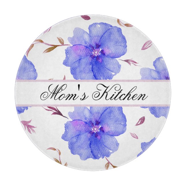 Personalized Floral Cutting Board – Unique Gift  (Front)