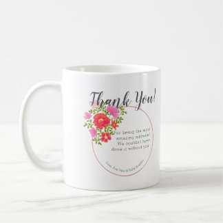 Personalized Floral Doula Midwife Thank You Mug