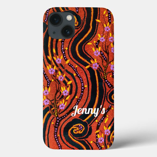 PERSONALIZED Floral Harmony Case-Mate iPhone Case (Back)