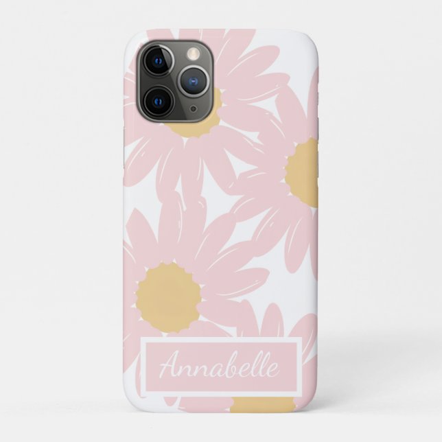 Personalized Floral iPhone Case (Back)