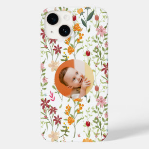 Personalized Floral iPhone Case – Add Your Photo