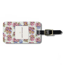 Personalized Floral Luggage Tag | Adventure Awaits