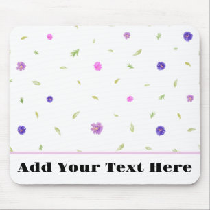 Personalized Floral Mouse Pad – Gift for Mom
