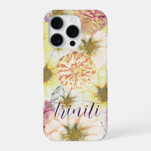 Personalized Floral Name Phone Case for Women