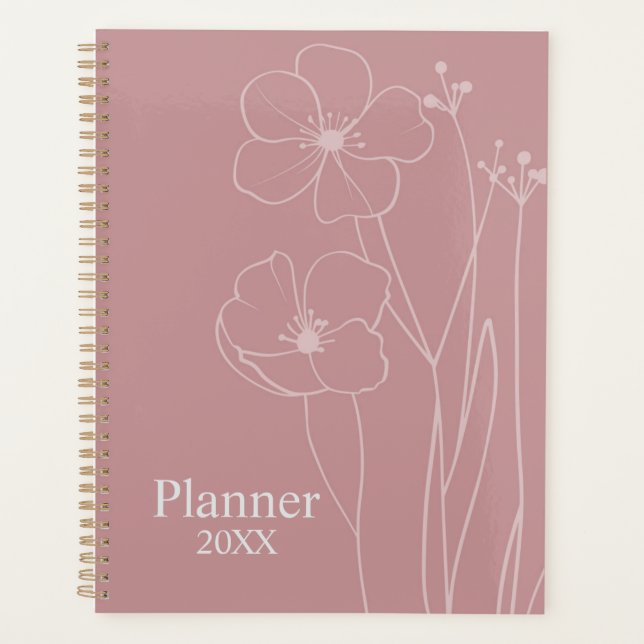 Personalized Floral Planner  (Front)