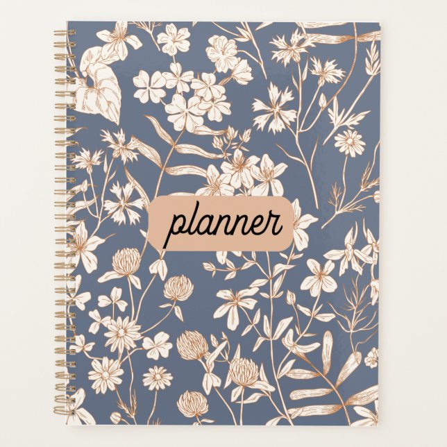 Personalized Floral Planner (Front)