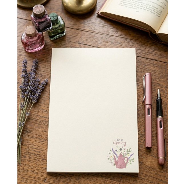 Personalized Floral & Teapot Post-it Notes (Creator Uploaded)