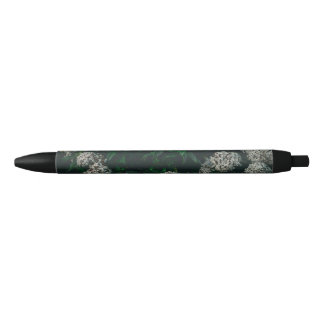 Personalized flower black Ink pen for everyday use