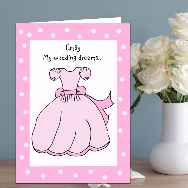 Personalized Flower Girl Card - Sweet Dreams (Creator Uploaded)