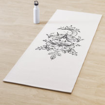 personalized flowered yogamato