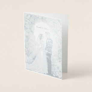 Personalized Foil Wedding Card