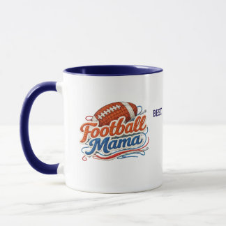 Personalized Football Mom Mug with Photo