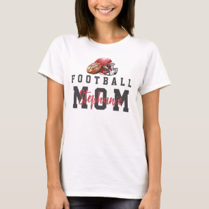Personalized Football School Game Mom Matching T-Shirt