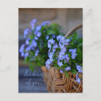 Personalized//Forget-me-nots In A Basket