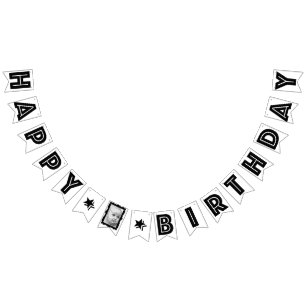 PERSONALIZED FRAME EFFECT PHOTO HAPPY BIRTHDAY BUNTING