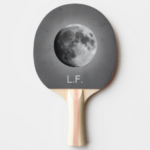 Personalized Full Moon Graphic Ping Pong Paddle
