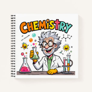 Personalized Fun Chemistry Lab Scientist Notebook