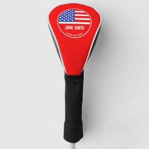 Personalized Funny American Golf Player Head Cover