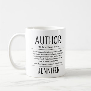 Personalized Funny Author Writer Definition Coffee Mug