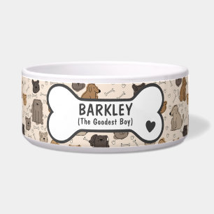 Personalized funny brown and tan dog doodle