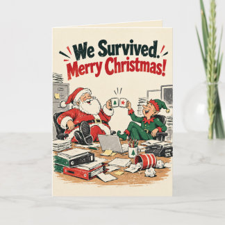Personalized Funny Co-worker Christmas Holiday Card