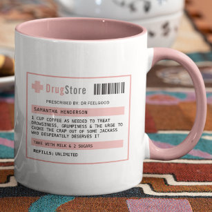 Personalized Funny Coffee/Tea Prescription Mug