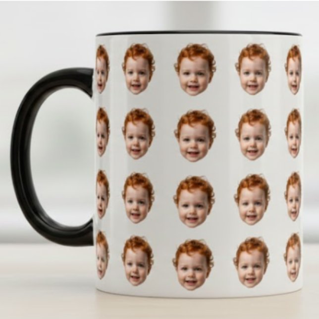 Personalized Funny Custom Baby Face Photo  Mug (Creator Uploaded)