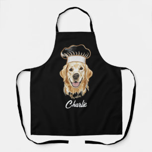 Personalized Funny Dog Face Apron Custom Dog Mom