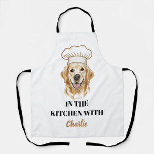 Personalized Funny Dog Face Apron Custom Dog Mom