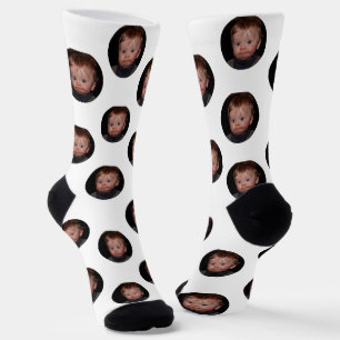 Personalized Funny Face Photo  Socks
