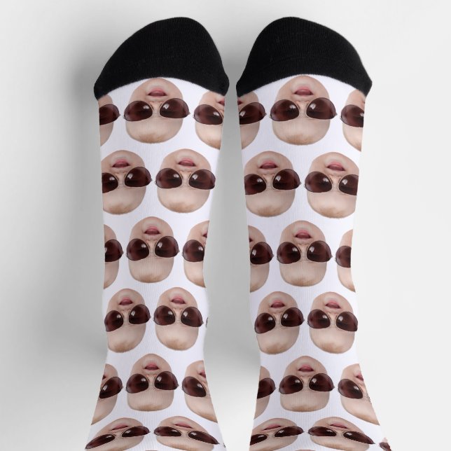 Personalized Funny Faces Socks Photo Face Socks  (Top)