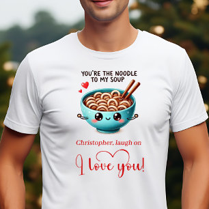 Personalized Funny Food I Love You Gift T-Shirt