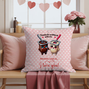 Personalized Funny Food Pun Valentine Throw Pillow